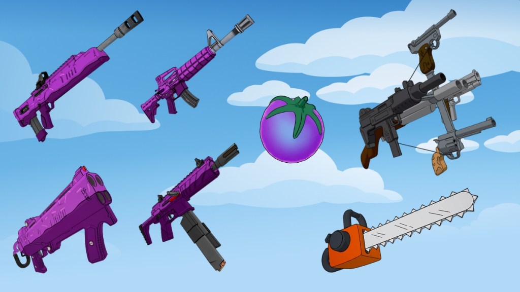 Fortnite Simpsons Mythic Weapons and Items
