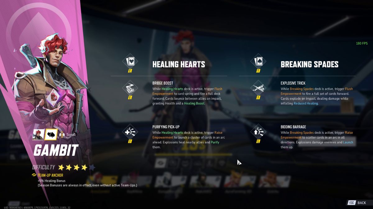 Gambit Kit Page 2 Marvel Rivals