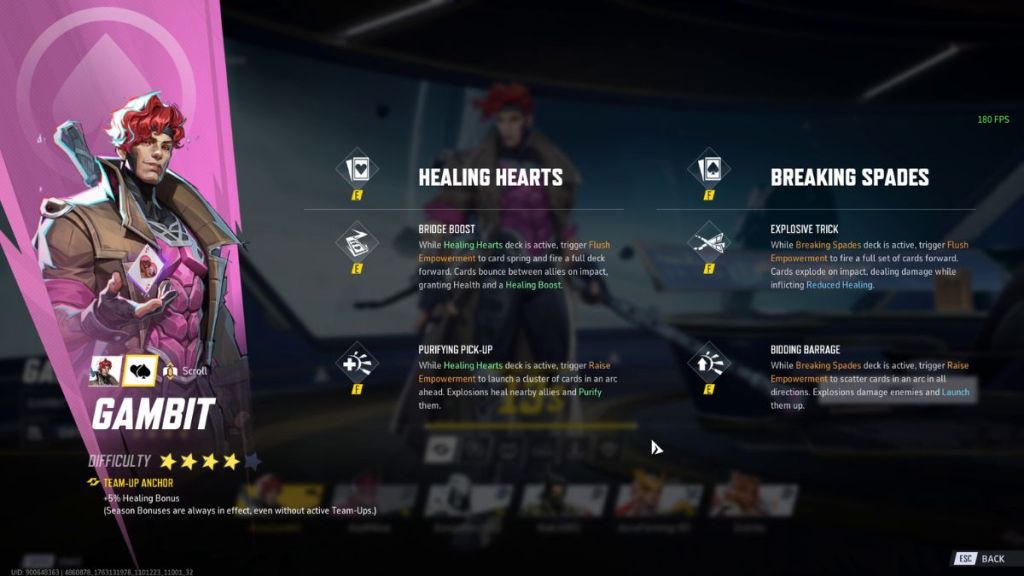 Gambit Kit Page 2 Marvel Rivals