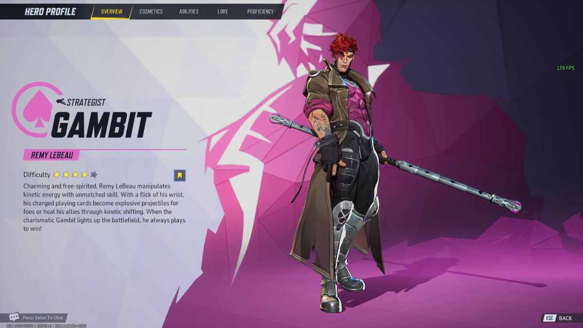 Gambit Lore Page Marvel Rivals