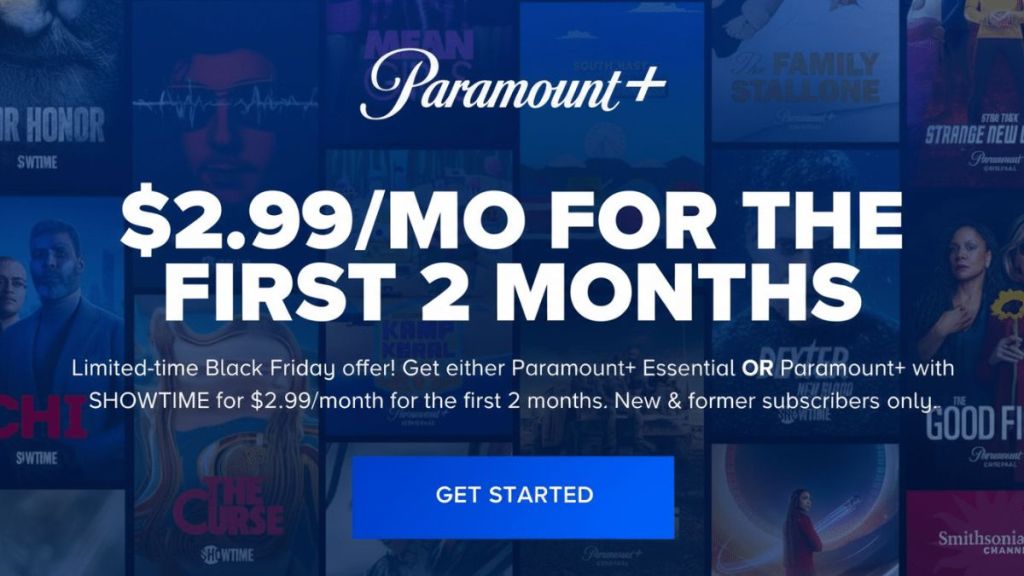 Paramount Plus Black Friday Deal