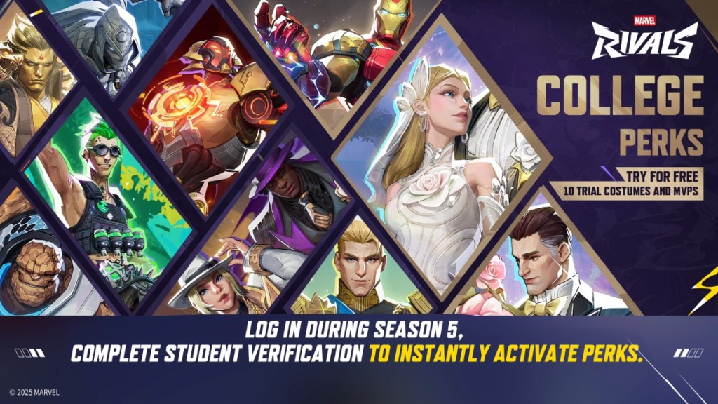 Marvel Rivals Season 5 College Perks