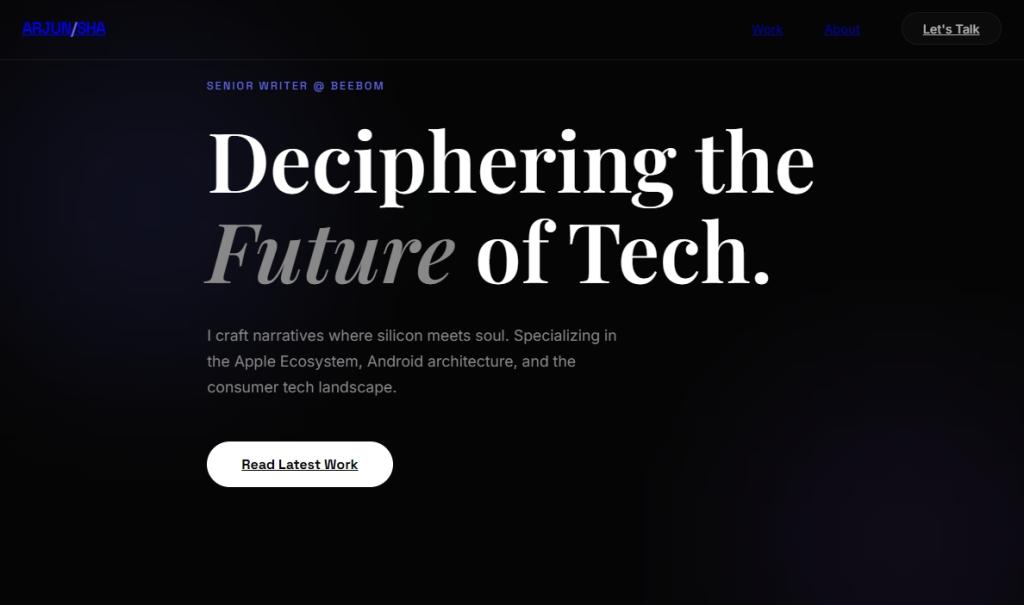 website frontend generated by gemini 3 pro
