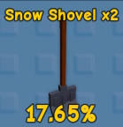 2x Snow shovel