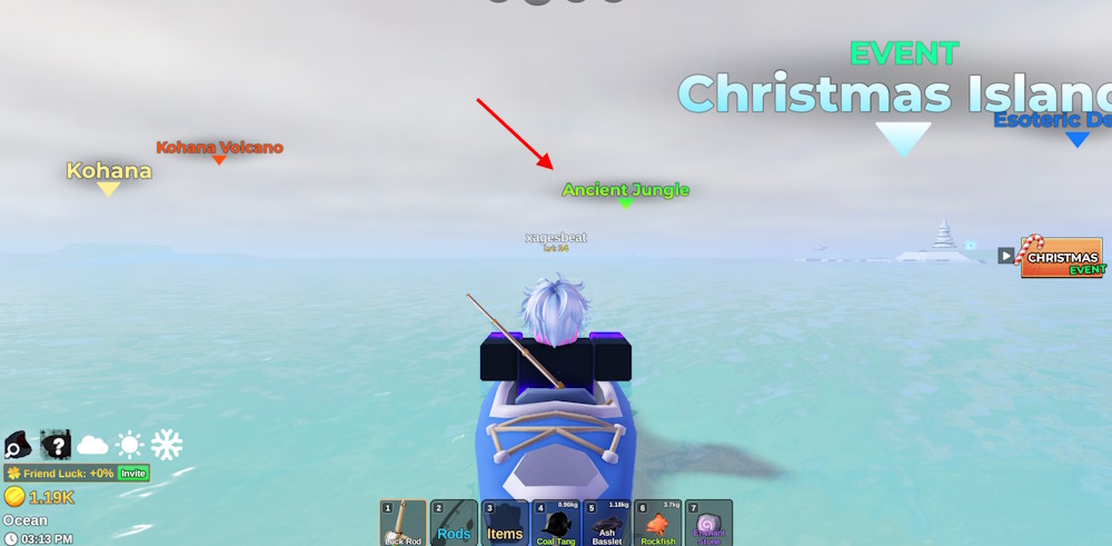 Ancient Jungle location Fish It