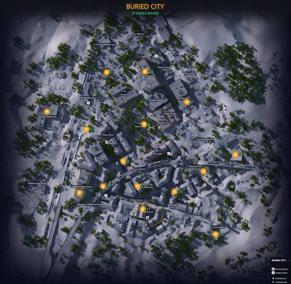 Arc Raiders Buried City puzzle locations