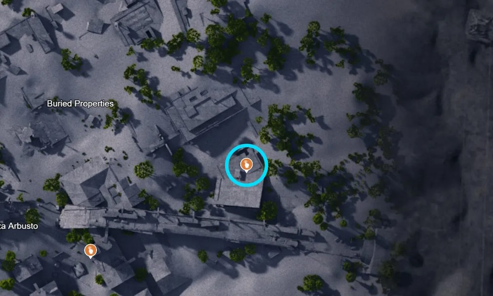 Buried Properties red button