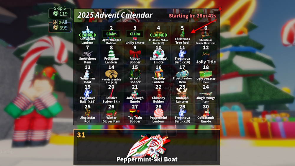 Christmas Rod Fisch Advent Calendar