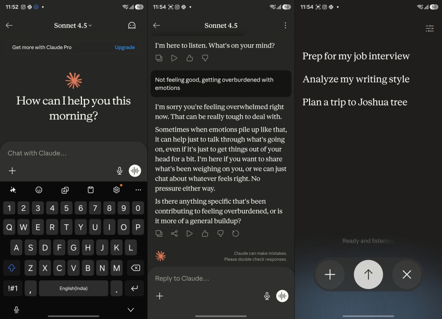 Claude AI Chats Screenshot
