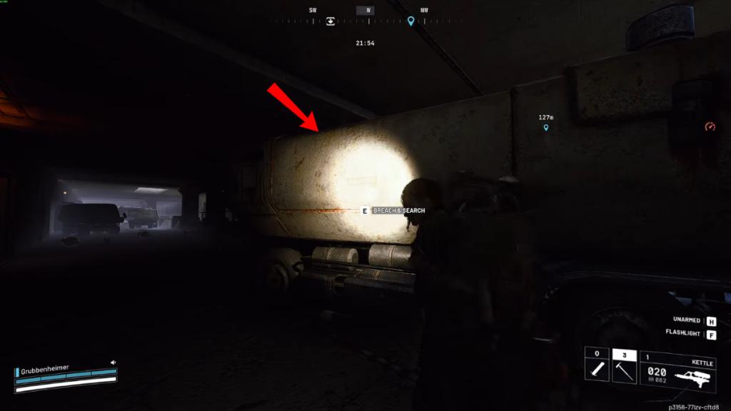 Searching four containers in the Underground Tunnel for the Clean Dream quest