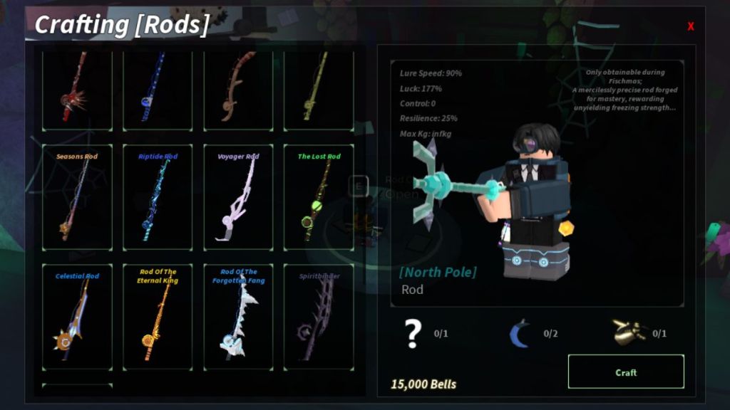 Crafting ingredient for the North Pole Rod in fisch