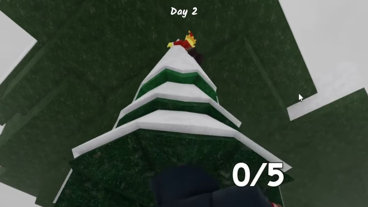 Elf on top of a tree