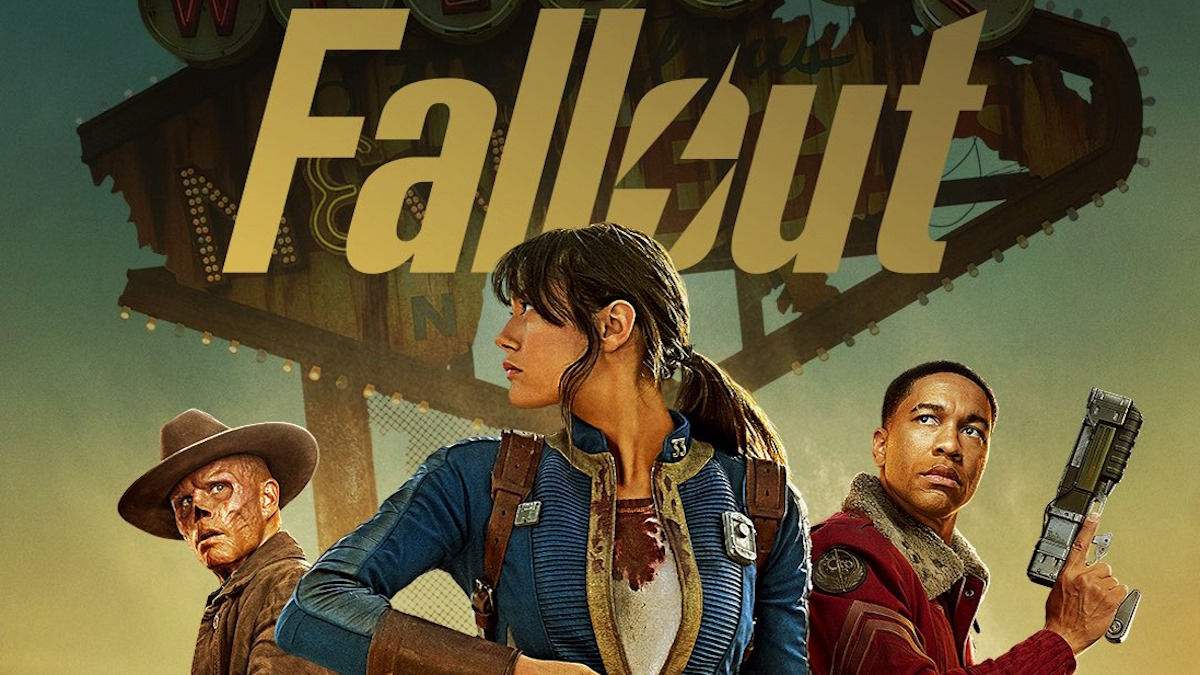 Fallout Season 2 poster starring Ella Purnell, Aaron Moten, and Walton Goggins
