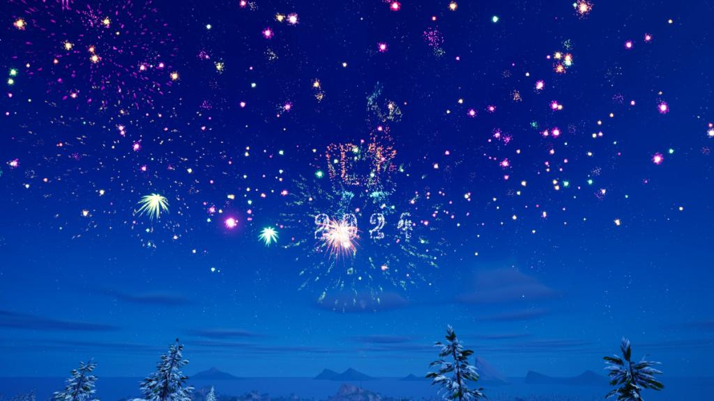2024 Fortnite New Year's celebration
