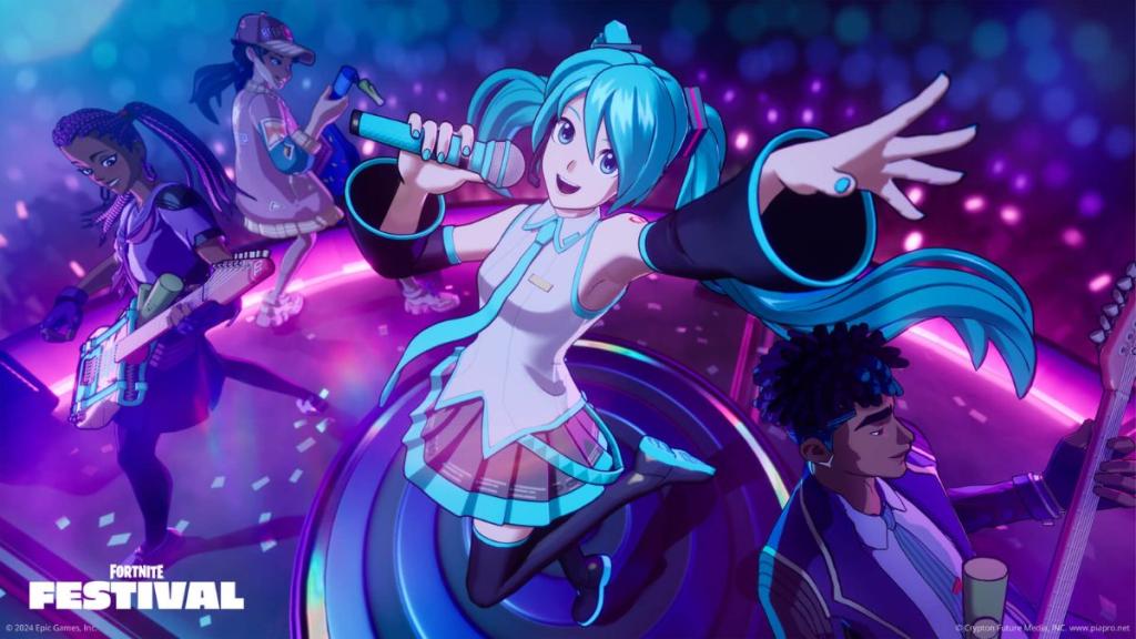Hatsune Miku's Fortnite Festival collaboration