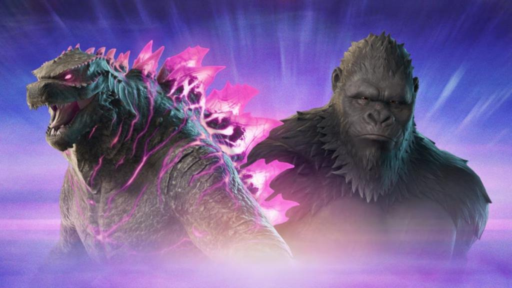 The Godzilla and Kong skins in Fortnite