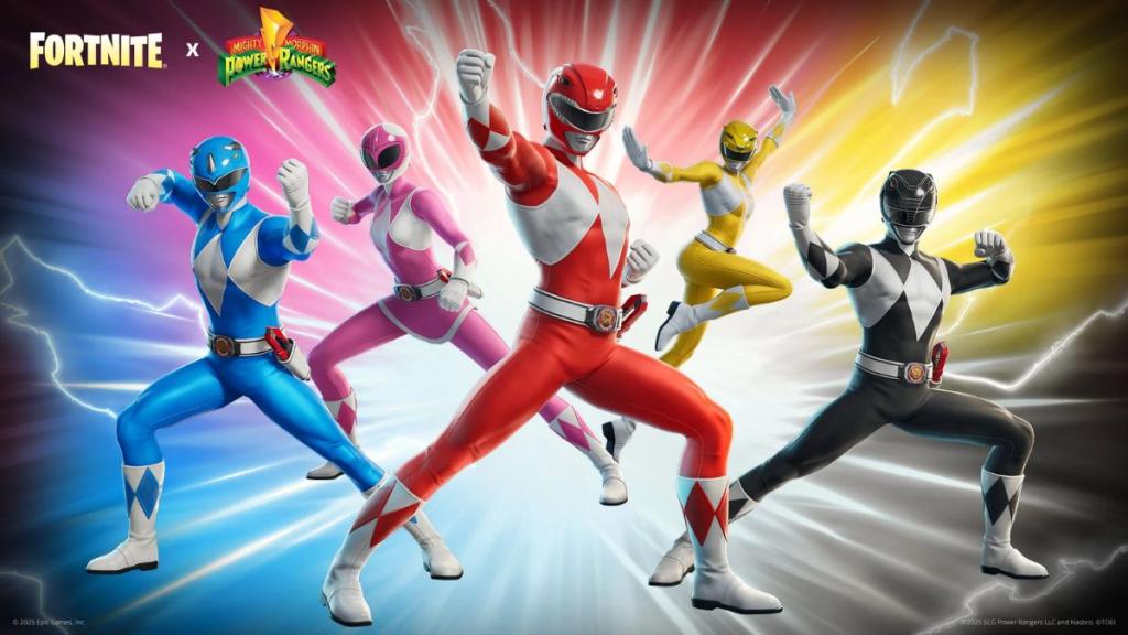 Power Rangers skins in Fortnite