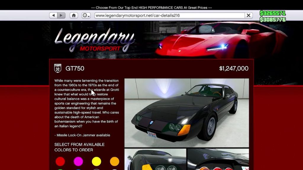 GTA Online Grotti GT750