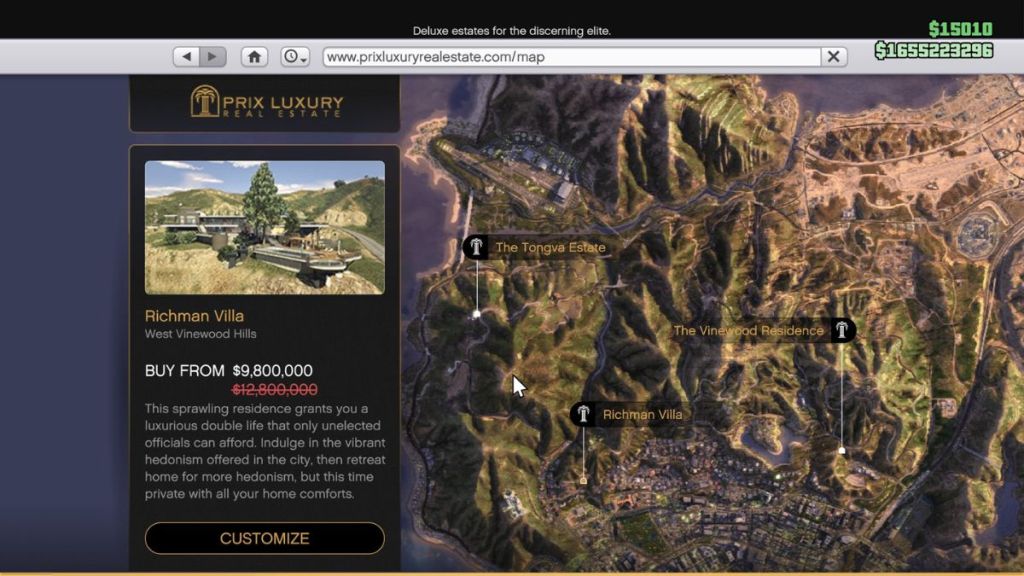 GTA Online Richman Villa Mansion