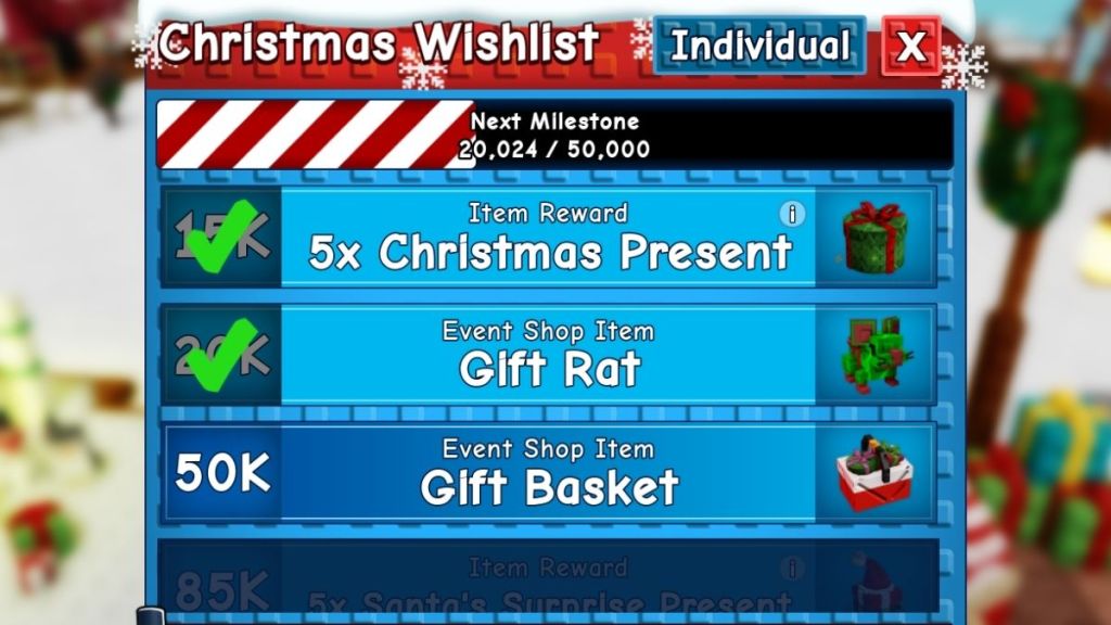 Grow a Garden Christmas Harvest Community Rewards