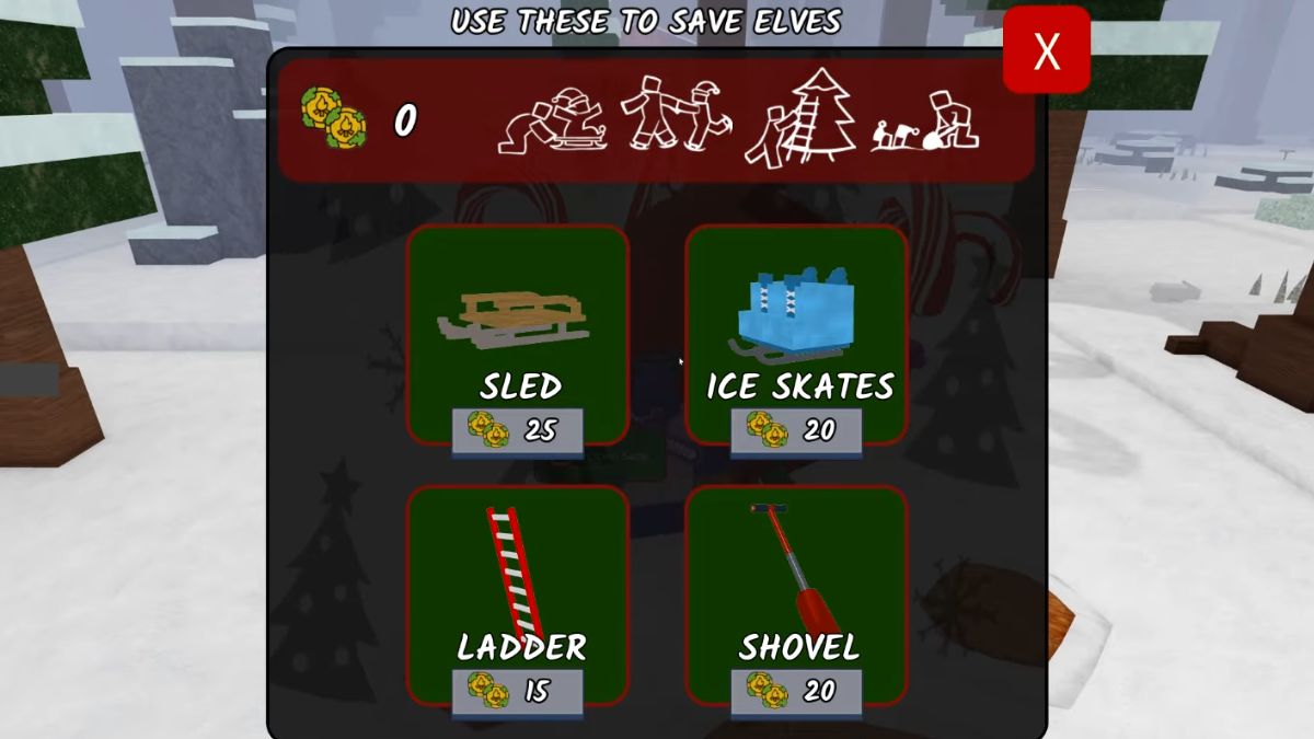 Help Elves using the items