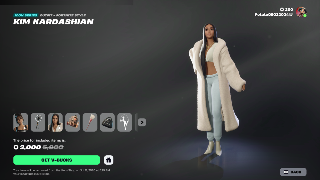 Kim Kardashian Skin In Fortnite