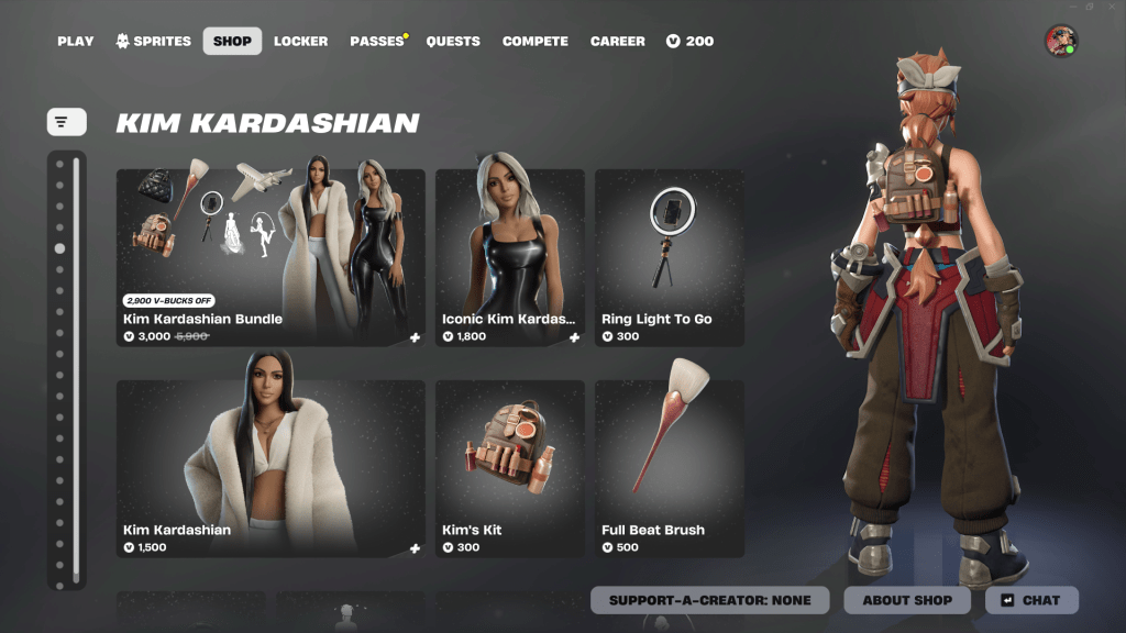 Kim's Kit In Fortnite