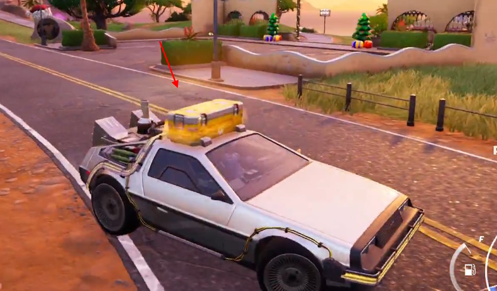 Loot crate on DeLorean Time Machine