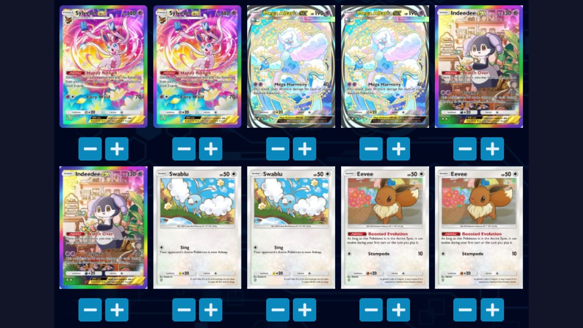 Mega Altaria EX & Indeedee EX Deck
