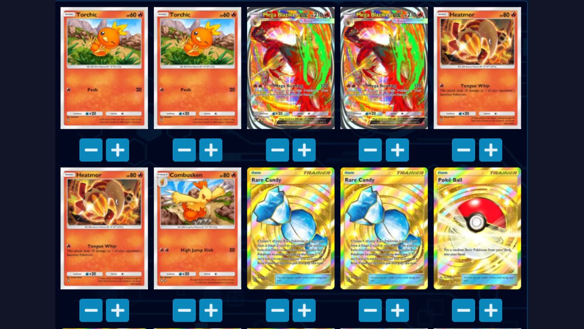 Mega Blaziken EX & Heatmor Deck