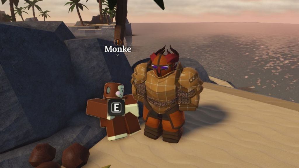 Monke NPC in The Forge