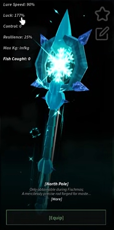 North Pole rod Fisch