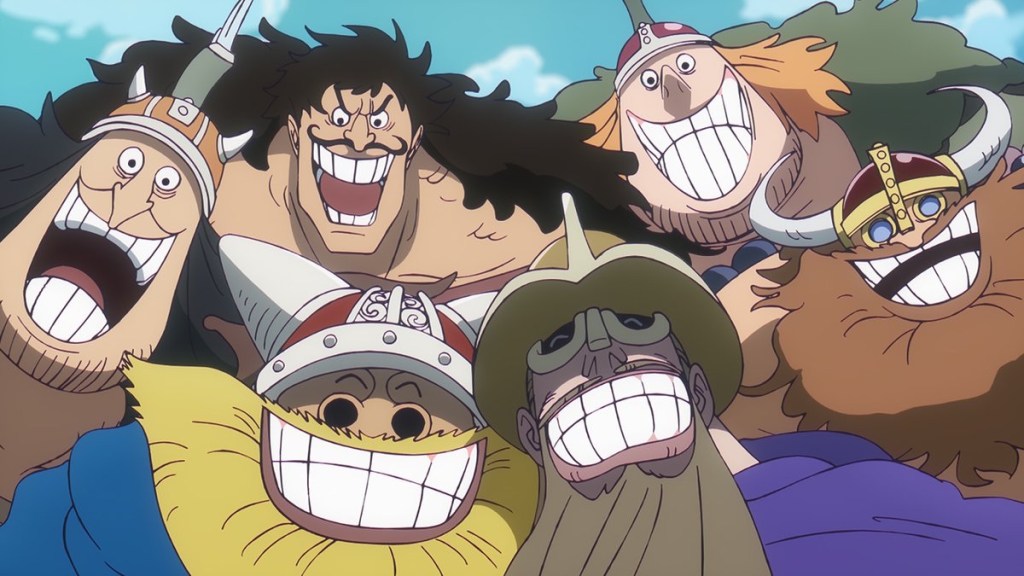 Old Giant Warrior Pirates in One Piece anime