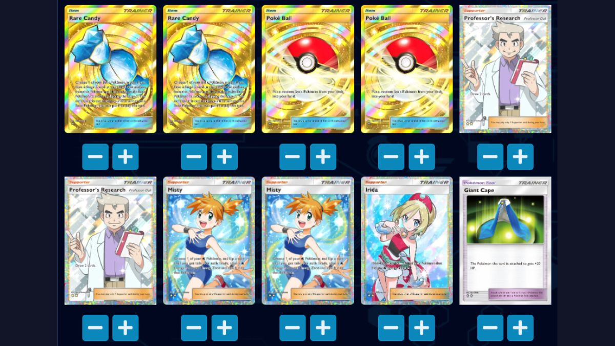 Pokemon TCG Pocket Mega Blastoise EX Deck