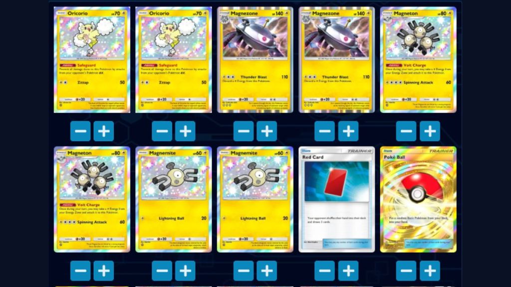 Pokemon TCG Pocket Pom-Pom Oricorio and Magnezone EX Deck