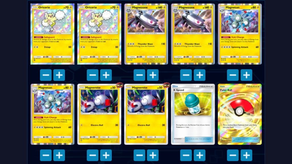 Pom-Pom Oricorio Magnezone EX Deck