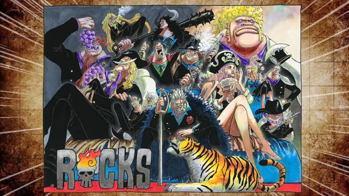 Rocks Pirates in the One Piece manga cover