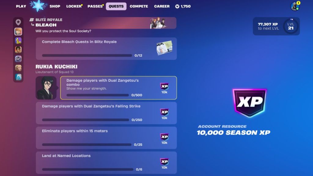 Fortnite Blitz Quests List