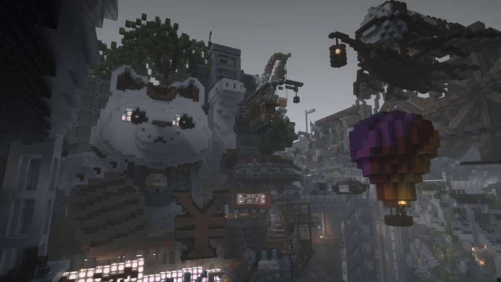 Spooklementary Shaders in Minecraft