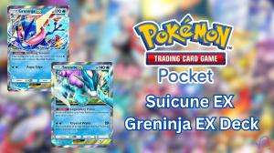 Best Pokemon TCG Pocket Suicune EX and Greninja EX Deck
