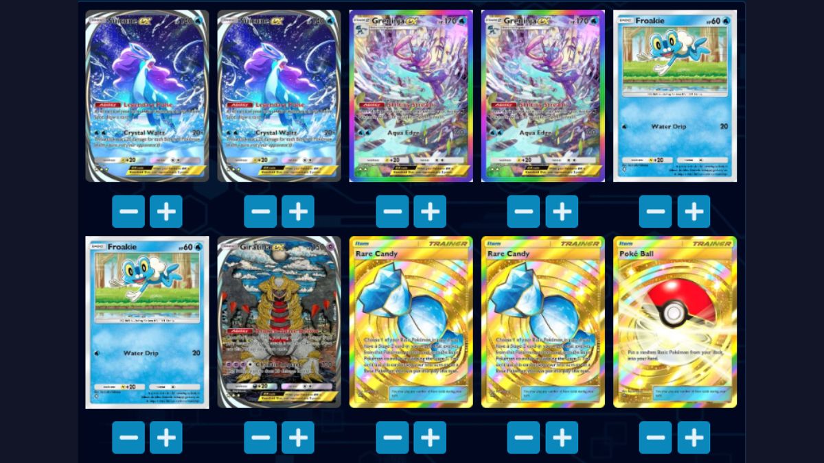 Suicune EX & Greninja EX Deck