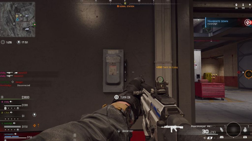 Warzone Signal Station Generator Switch