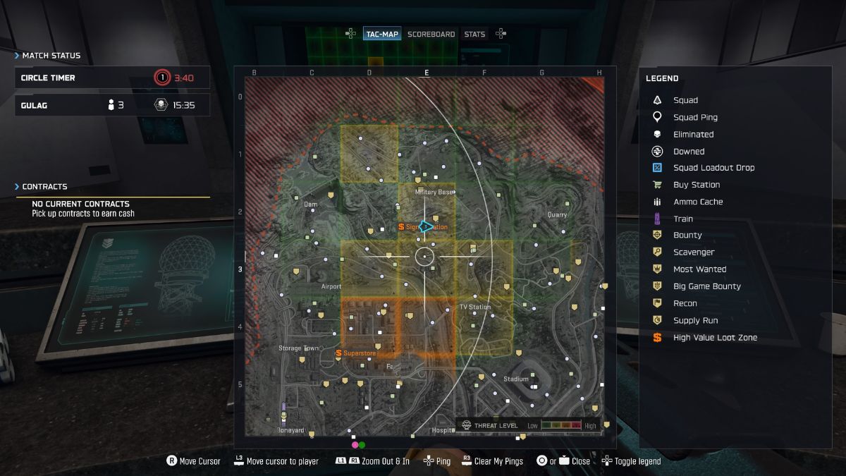 Warzone Signal Station Tactical Heat Map