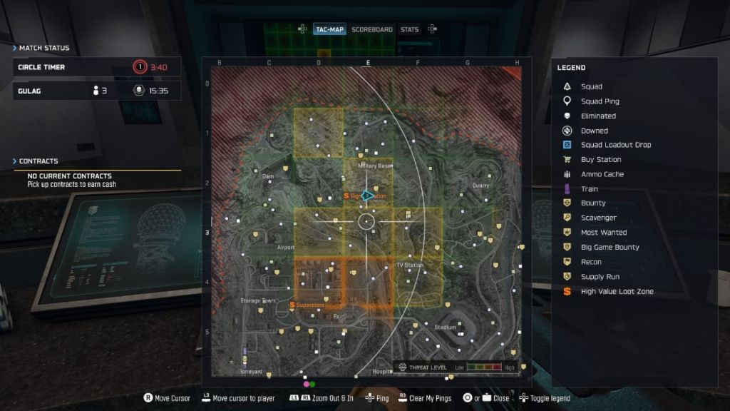 Warzone Signal Station Tactical Heat Map