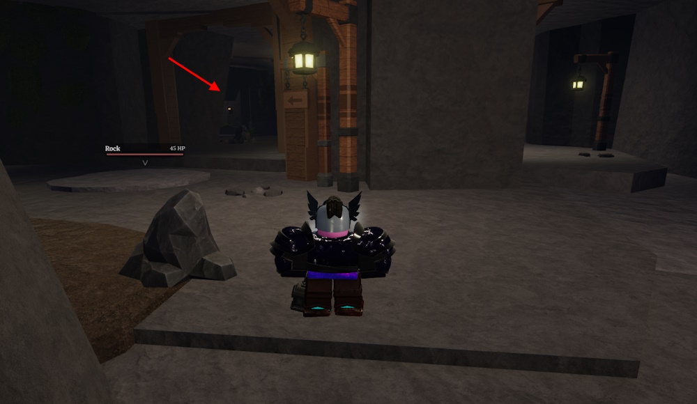 Way to Arcane Pickaxe room in The Forge