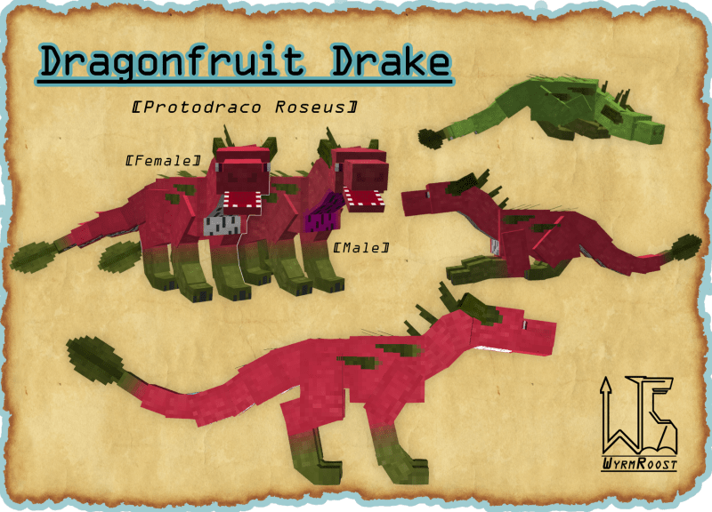 Wyrmroost dragon Minecraft mod