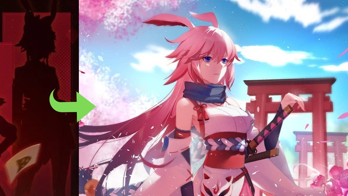 Yae Sakura EXPY silhouette in Panacadia teased drip marketing