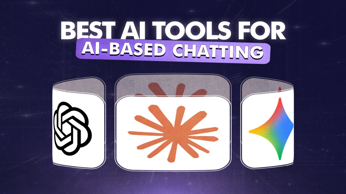 Illustration featuring icons of the best AI chat apps online