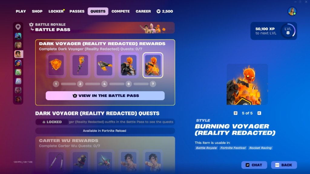 Fortnite Battle Pass Quests Chapter 7