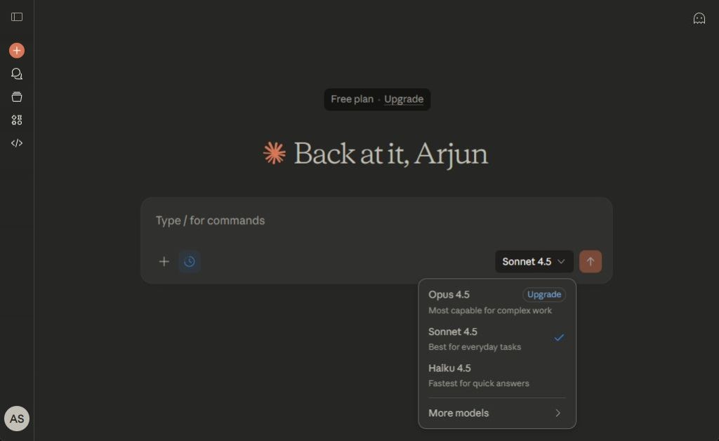 claude ai chatbot interface